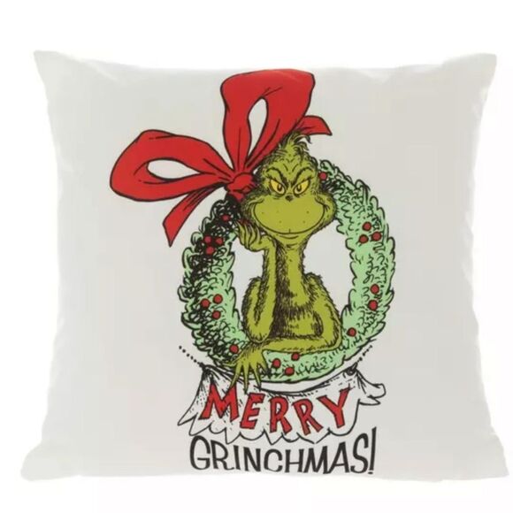 Merry Grinchmas Two-Sided Pillow - Picture 1 of 3